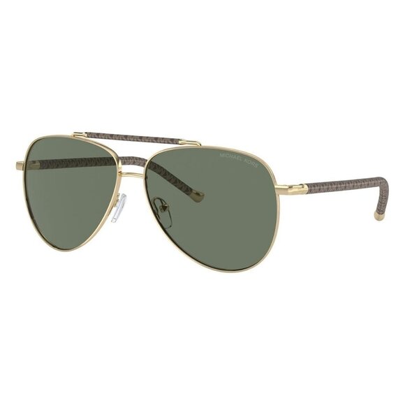 A0863Z New MICHAEL KORS Portugal Gold Aviator MK1146 1014/3H Sunglasses Women - Picture 1 of 6